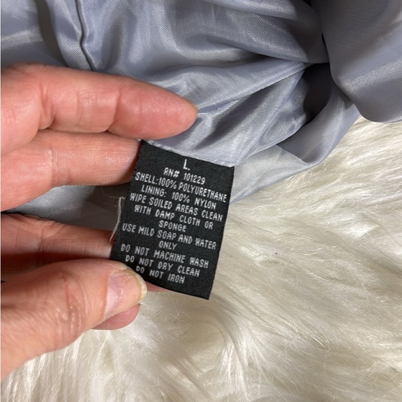 Ashley By 26 International Gray Snake Print Bomber Jean Jacket Large - Picture 7 of 7